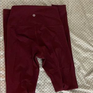 Lululemon lemon Wunder Under HR Tight: Brushed